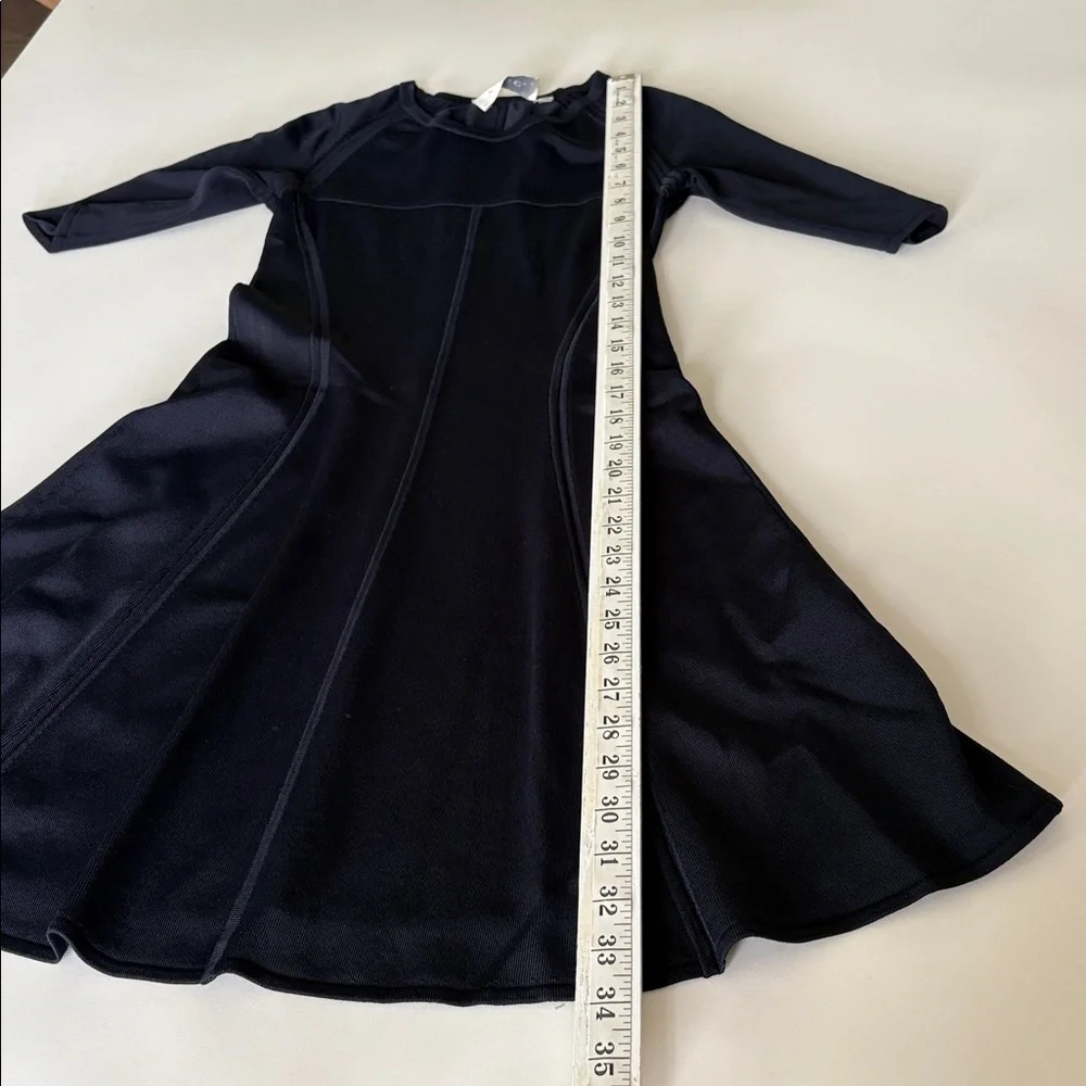 A.L.C. Selby Mini Dress Navy Blue Stretch Fit & Flare Dressy Quiet Luxury Size S - Picture 6 of 8